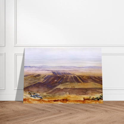 The Plains from Nazareth - John Singer Sargent Brushed Aluminum Print - 70x100 cm / 28x40 inches | John Singer Sargent Aluminum Print | John Singer Sargent Prints