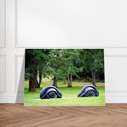 EYE BENCHES II 1997 - Louise Bourgeois Brushed Aluminum Print - 70x100 cm / 28x40 inches | Louise Bourgeois Aluminum Print | Louise Bourgeois Prints