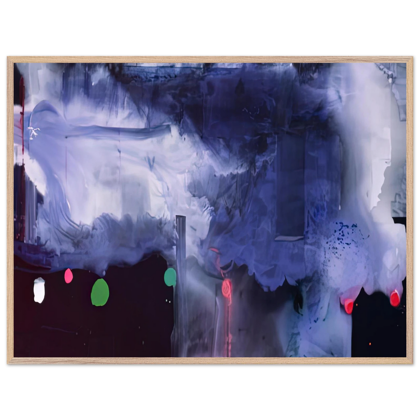 Helen Frankenthaler - Star Gazing, 1989- Wall Art - 60x80 cm / 24x32 inches - Premium Wooden Framed Poster With Fine Art Paper-canvas - White frame