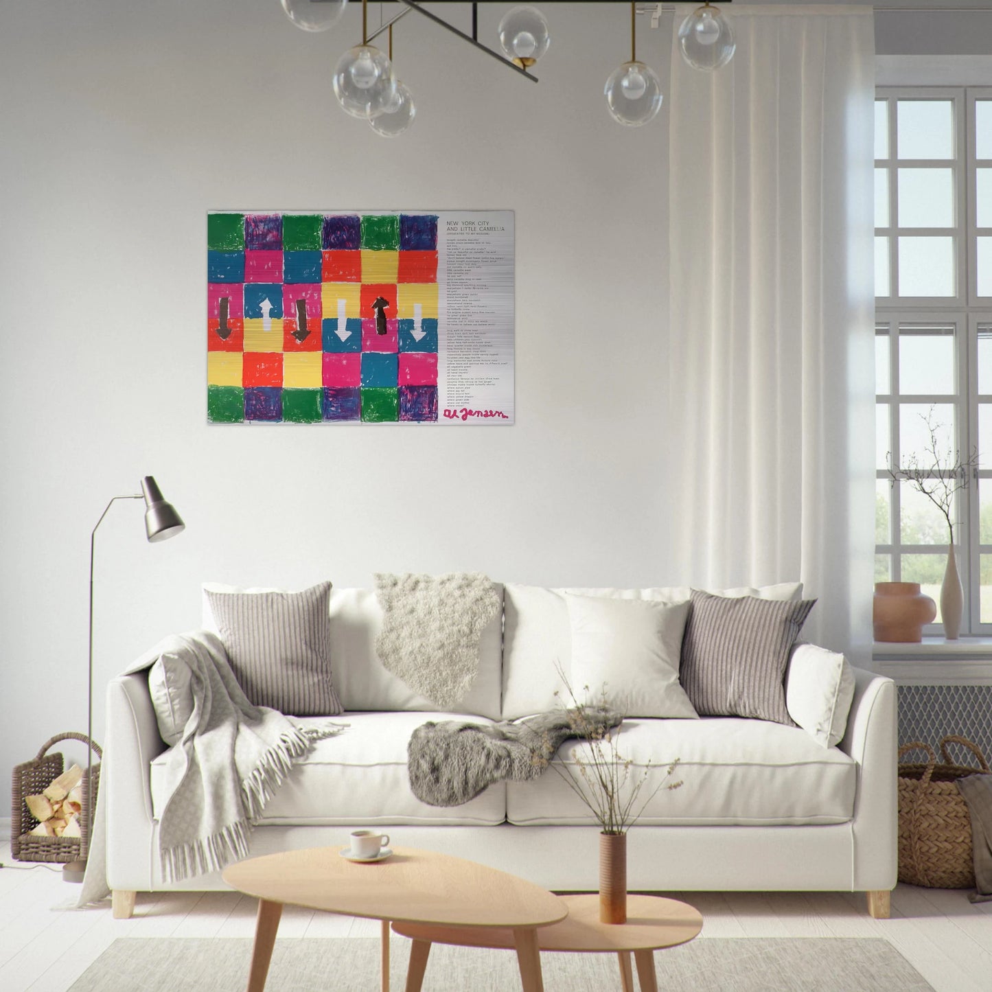 Hommage to Blake Prince tirée de l'album «1 ø Life» - 1964 - Alfred Jensen Brushed Aluminum Print - 70x100 cm / 28x40 inches | Alfred Jensen Aluminum Print | Alfred Jensen Prints