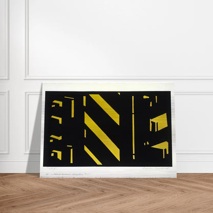 Third Avenue Elevated #1 1951 - Purism - Ralston Crawford Brushed Aluminum Print - 70x100 cm / 28x40 inches | Ralston Crawford Aluminum Print | Ralston Crawford Prints