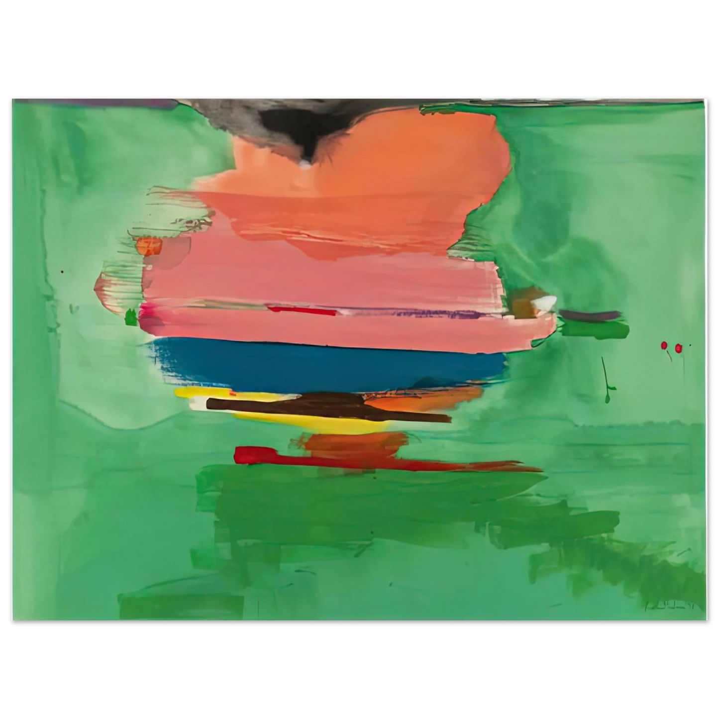 Helen Frankenthaler - Untitled, 1973- Wall Art - 21x29.7 cm / 8x12" - Fine Art Poster-canvas - -