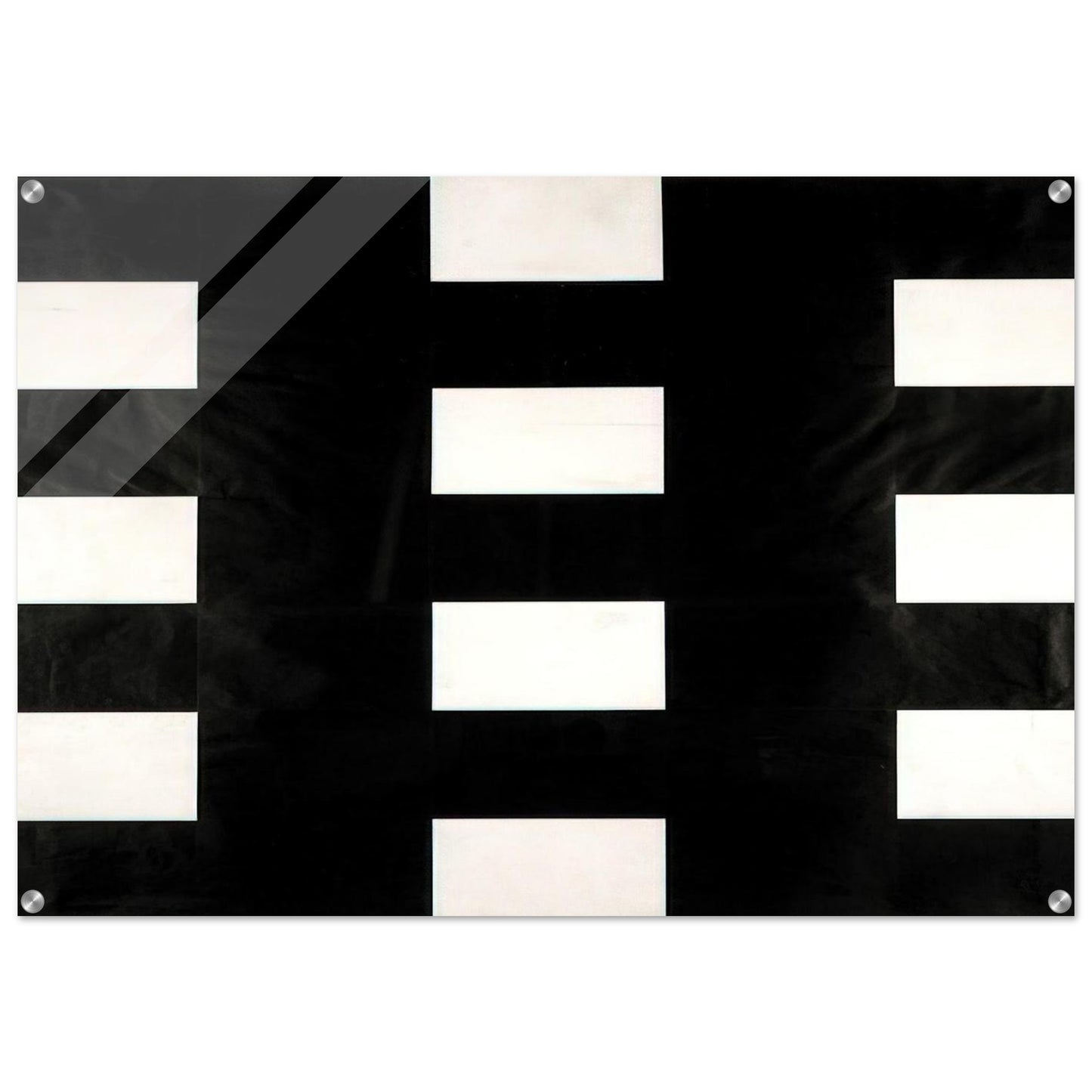 White and Black - Ellsworth Kelly Acrylic Print - 70x100 cm / 28x40″ inches