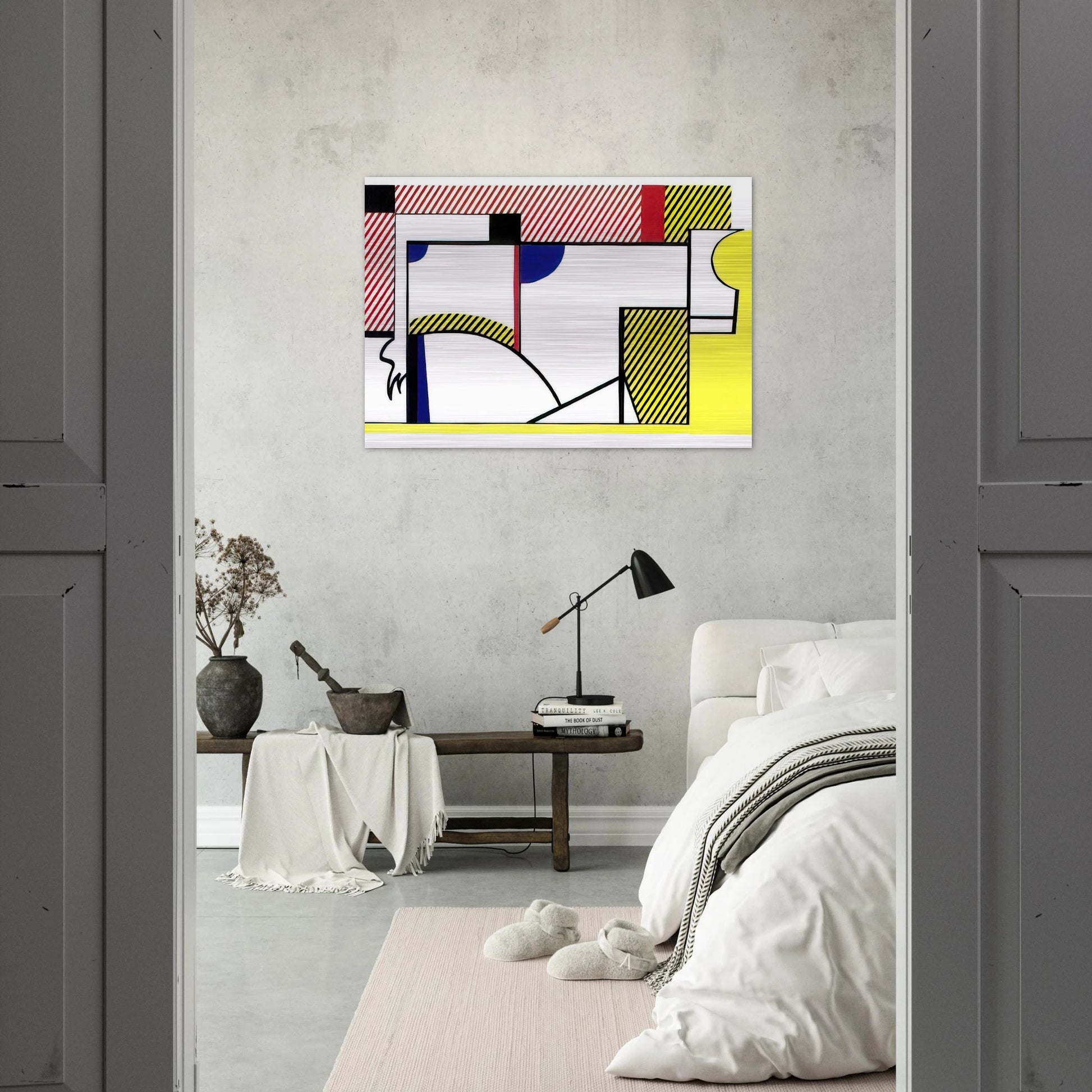 BULL VI 1973 - Roy Lichtenstein Brushed Aluminum Print - 70x100 cm / 28x40 inches | Roy Lichtenstein Aluminum Print | Roy Lichtenstein Prints