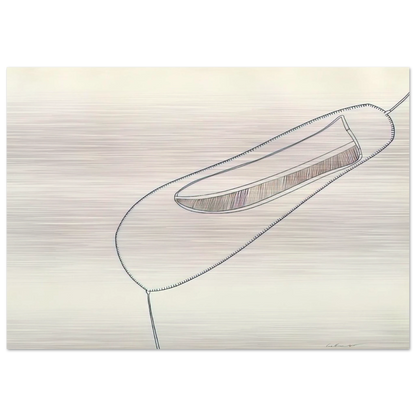 UNTITLED 1965 1 - Eva Hesse Brushed Aluminum Print - 70x100 cm / 28x40 inches | Eva Hesse Aluminum Print | Eva Hesse Prints