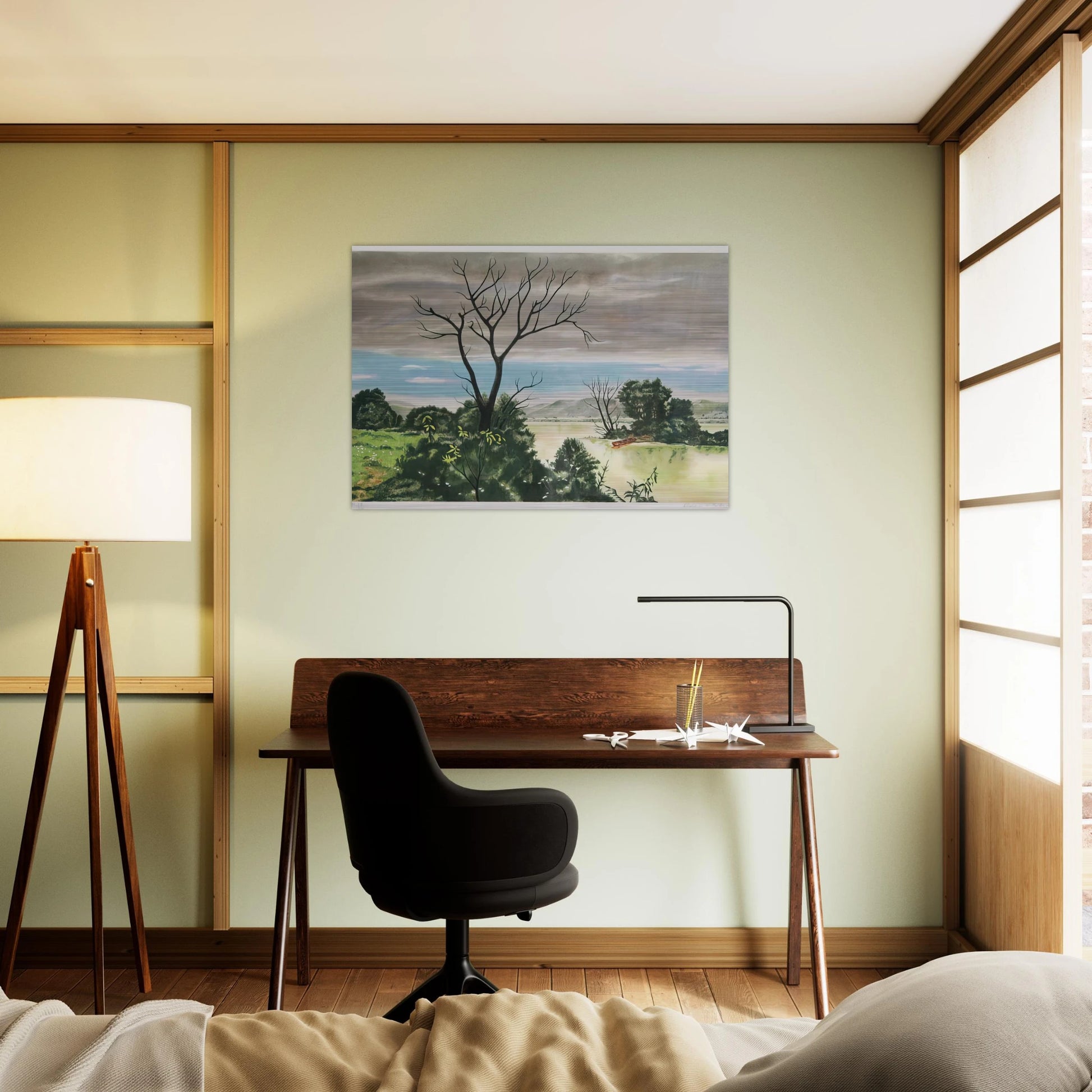 Untitled - Early Spring Landscape - 1979 - Clarence Holbrook Carter Brushed Aluminum Print - 70x100 cm / 28x40 inches | Clarence Holbrook Carter Aluminum Print | Clarence Holbrook Carter Prints