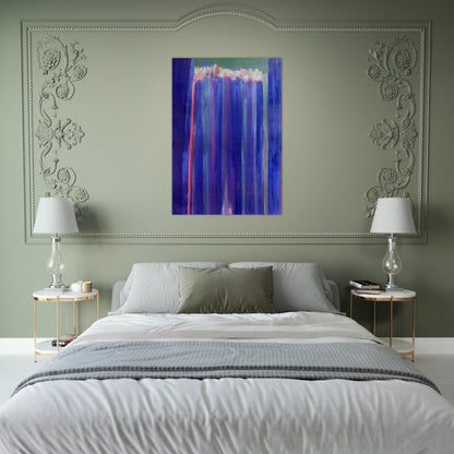 Marine Mystery - 1972 - Ronnie Landfield Brushed Aluminum Print - 70x100 cm / 28x40 inches | Ronnie Landfield Aluminum Print | Ronnie Landfield Prints