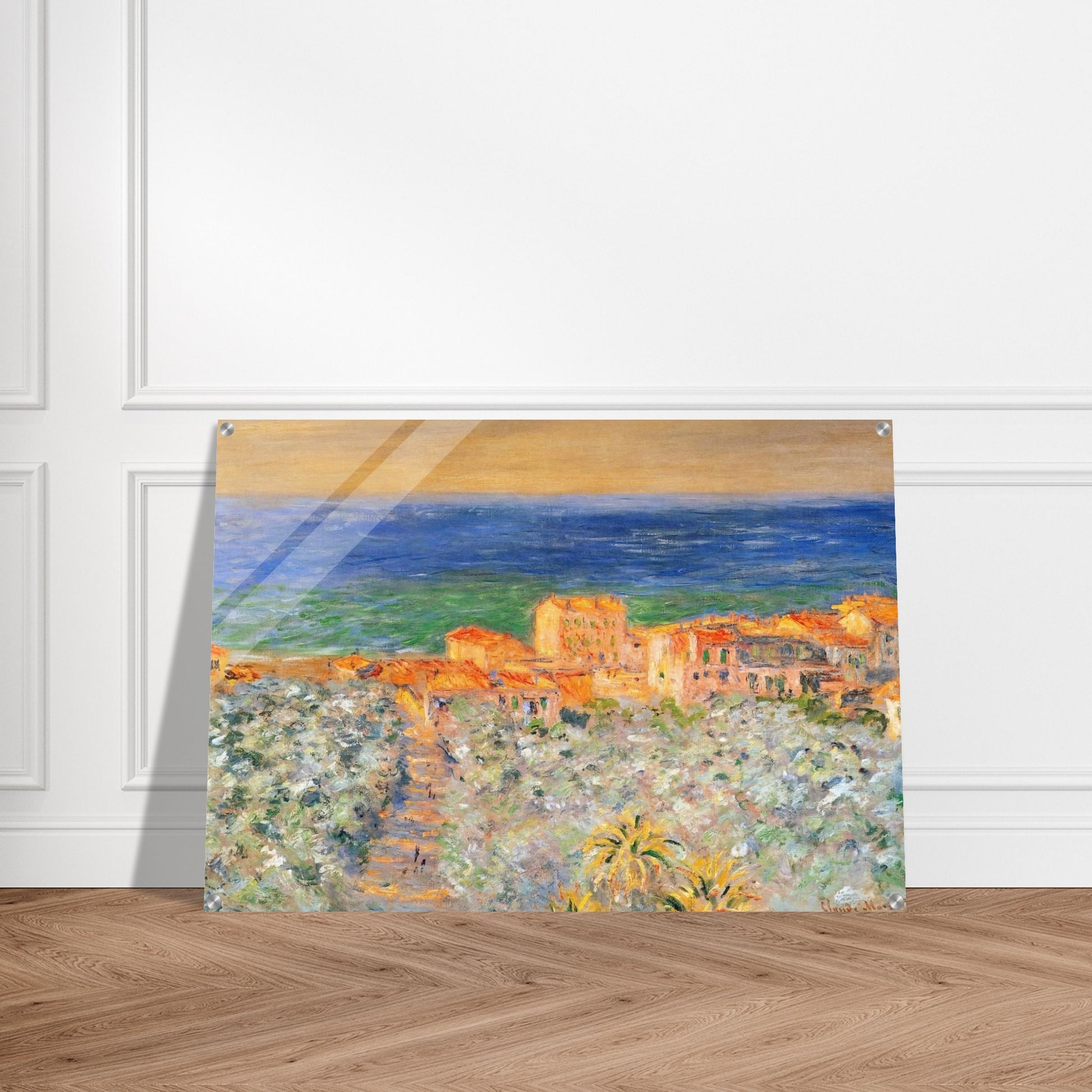 Burgo Marina at Bordighera - claude monet Acrylic Print - 70x100 cm / 28x40″ inches | claude monet Wall Art | claude monet Prints