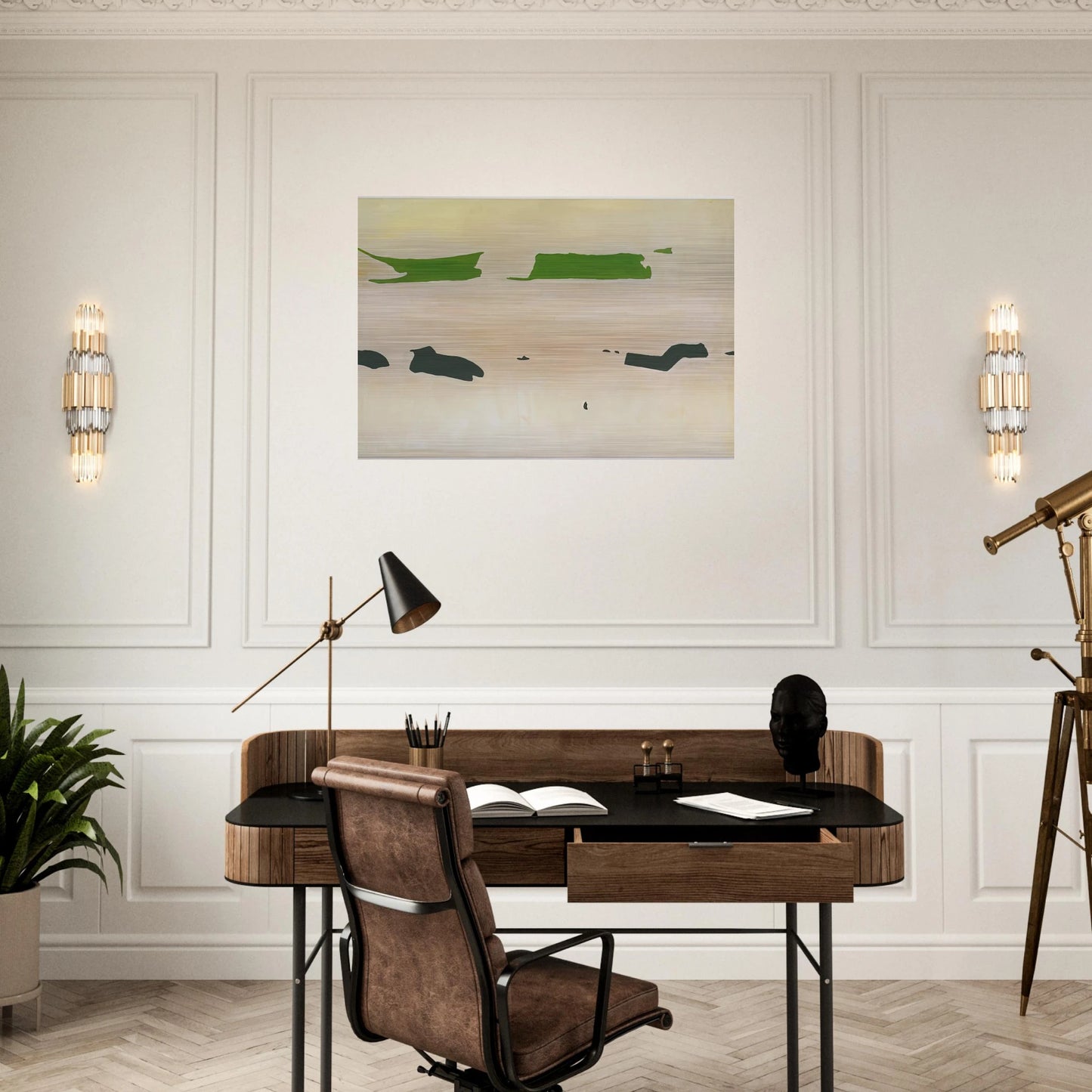Clos - 2003 - Raoul De Keyser Brushed Aluminum Print - 70x100 cm / 28x40 inches | Raoul De Keyser Aluminum Print | Raoul De Keyser Prints