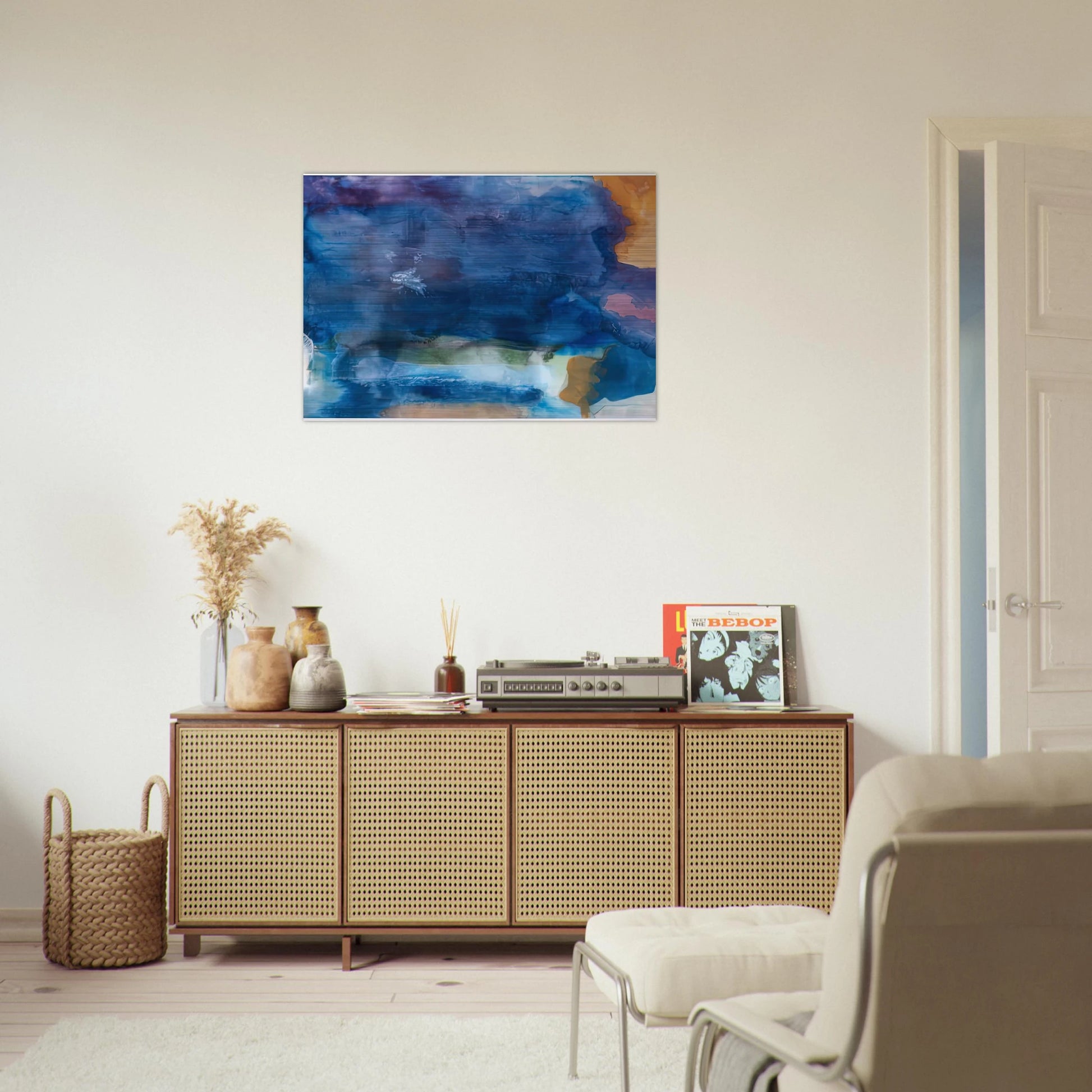 Riverhead, 1963-64- - Helen Frankenthaler Brushed Aluminum Print - 70x100 cm / 28x40 inches | Helen Frankenthaler Aluminum Print | Helen Frankenthaler Prints