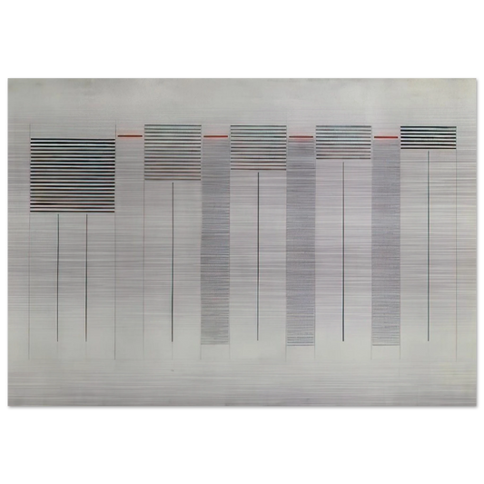 Acrilico n. 12 - 1976 - Bice Lazzari Brushed Aluminum Print - 70x100 cm / 28x40 inches | Bice Lazzari Aluminum Print | Bice Lazzari Prints