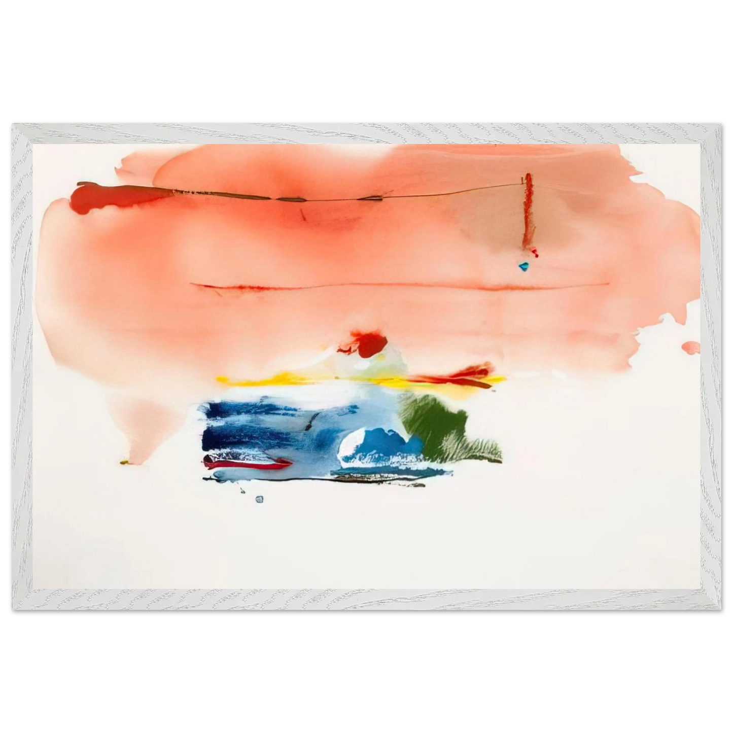 Helen Frankenthaler - Santa Fe II - 1986 Wall art - A3 (29.7 x 42  cm) - Fine Art Poster-canvas - -