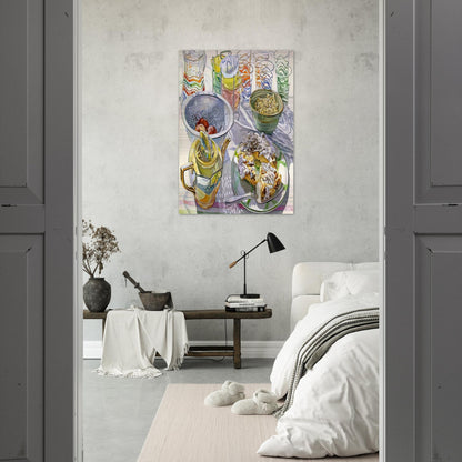 COFFEE CAKE 2003 - Janet Fish Brushed Aluminum Print - 70x100 cm / 28x40 inches | Janet Fish Aluminum Print | Janet Fish Prints
