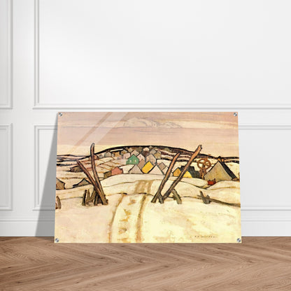 The Winter Road, Quebec - 1921 - A.Y. Jackson Acrylic Print - 70x100 cm / 28x40″ inches