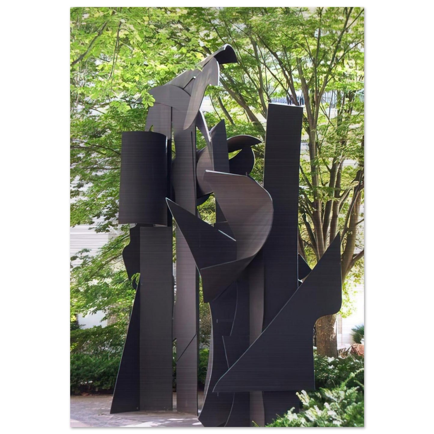 TRANSPARENT HORIZON 1975 - Louise Nevelson Brushed Aluminum Print - 70x100 cm / 28x40 inches | Louise Nevelson Aluminum Print | Louise Nevelson Prints