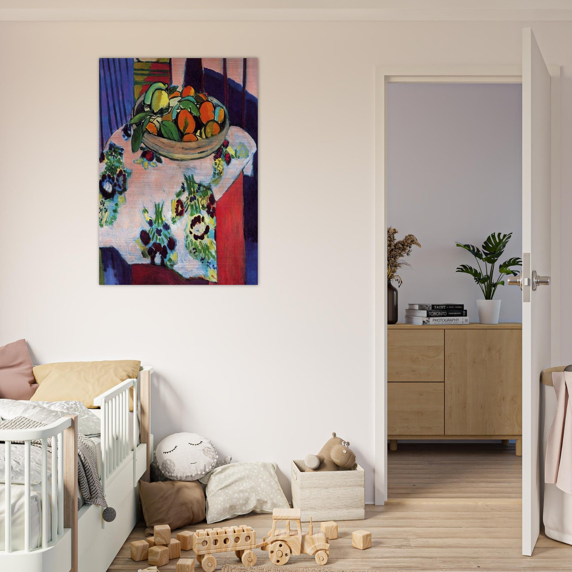 BASKET WITH ORANGES 1913 - Henri Matisse Brushed Aluminum Print - 70x100 cm / 28x40 inches | Henri Matisse Aluminum Print | Henri Matisse Prints