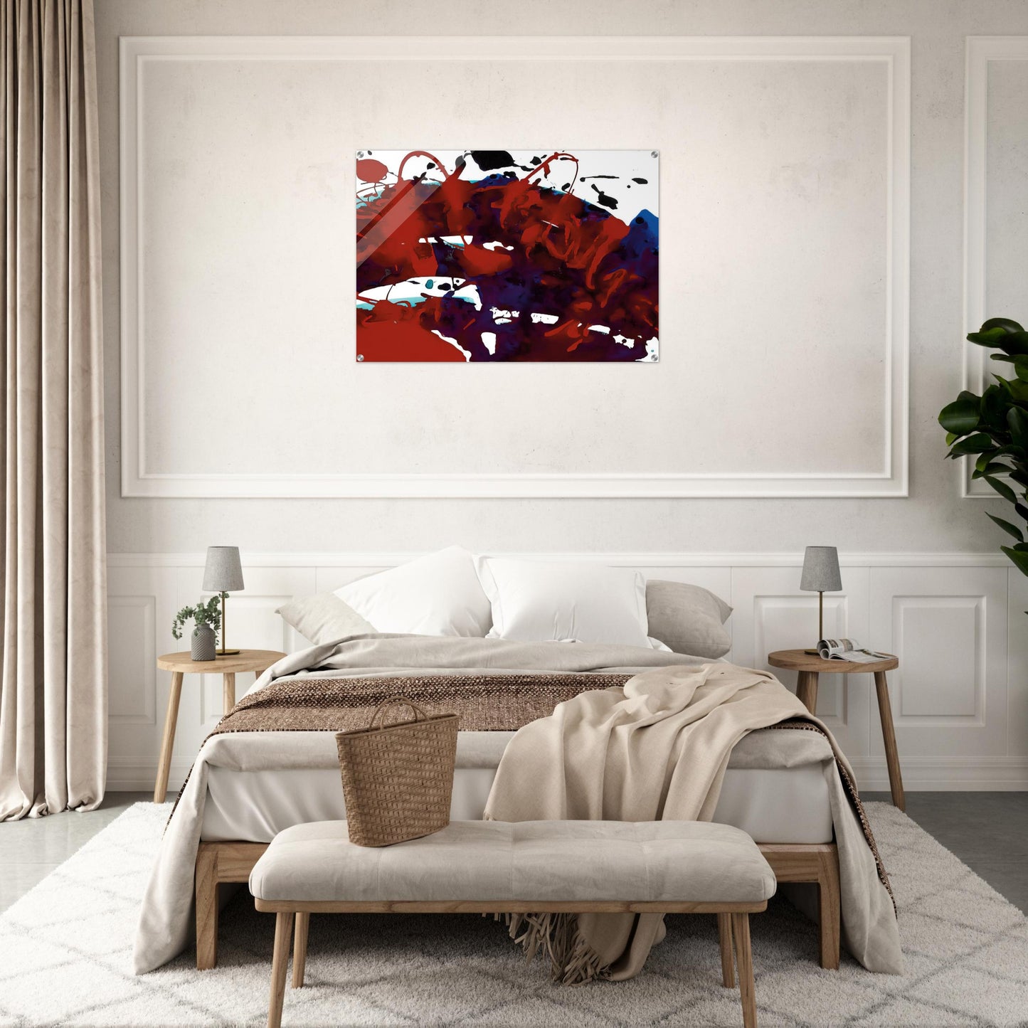 Untitled  SFP94-11  sff 1694  - Sam Francis Acrylic Print - 70x100 cm / 28x40″ inches