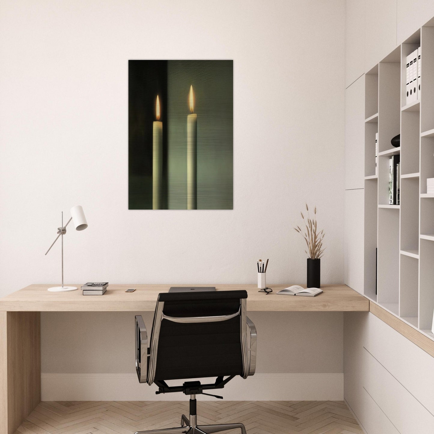 CANDLES - Gerhard Richter Brushed Aluminum Print - 70x100 cm / 28x40 inches | Gerhard Richter Aluminum Print | Gerhard Richter Prints
