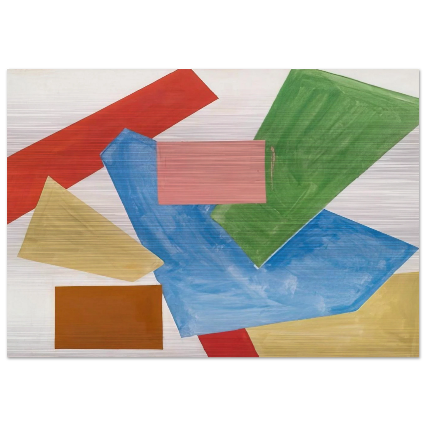 Abstraction in White - Hans Hofmann Brushed Aluminum Print - 70x100 cm / 28x40 inches | Hans Hofmann Aluminum Print | Hans Hofmann Prints