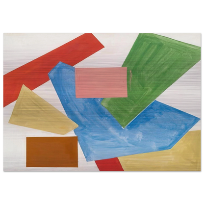 Abstraction in White - Hans Hofmann Brushed Aluminum Print - 70x100 cm / 28x40 inches | Hans Hofmann Aluminum Print | Hans Hofmann Prints