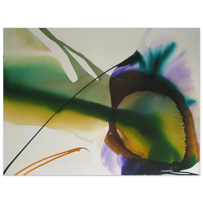 Paul Jenkins - Phenomena Amber Sight - 1968  75x100 cm / 30x40inches Fine Art Poster
