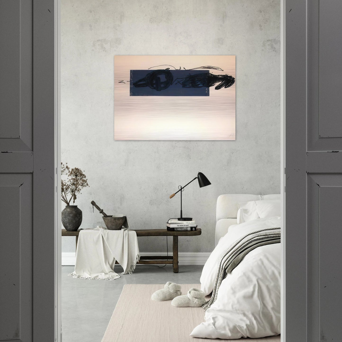 Z 1981 - Antoni Tapies Brushed Aluminum Print - 70x100 cm / 28x40 inches | Antoni Tapies Aluminum Print | Antoni Tapies Prints