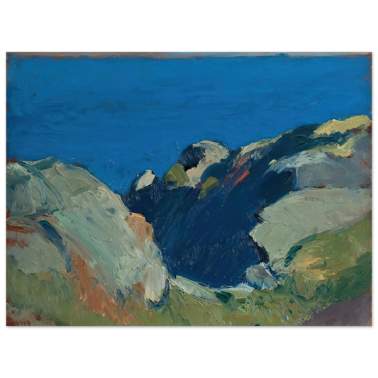 Edward Hopper - Rocks and Sea Fine Art Poster