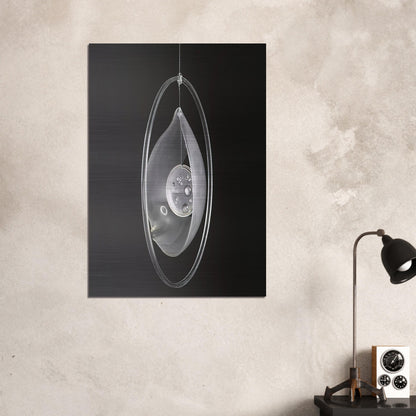 Deformación de la gota circunvalada - 1965 - Gyula Kosice Brushed Aluminum Print - 70x100 cm / 28x40 inches | Gyula Kosice Aluminum Print | Gyula Kosice Prints