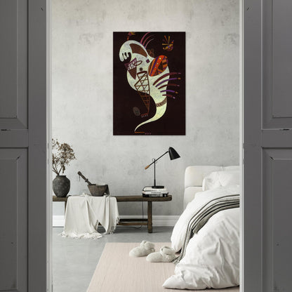WHITE FIGURE 1943 - Wassily Kandinsky Brushed Aluminum Print - 70x100 cm / 28x40 inches | Wassily Kandinsky Aluminum Print | Wassily Kandinsky Prints