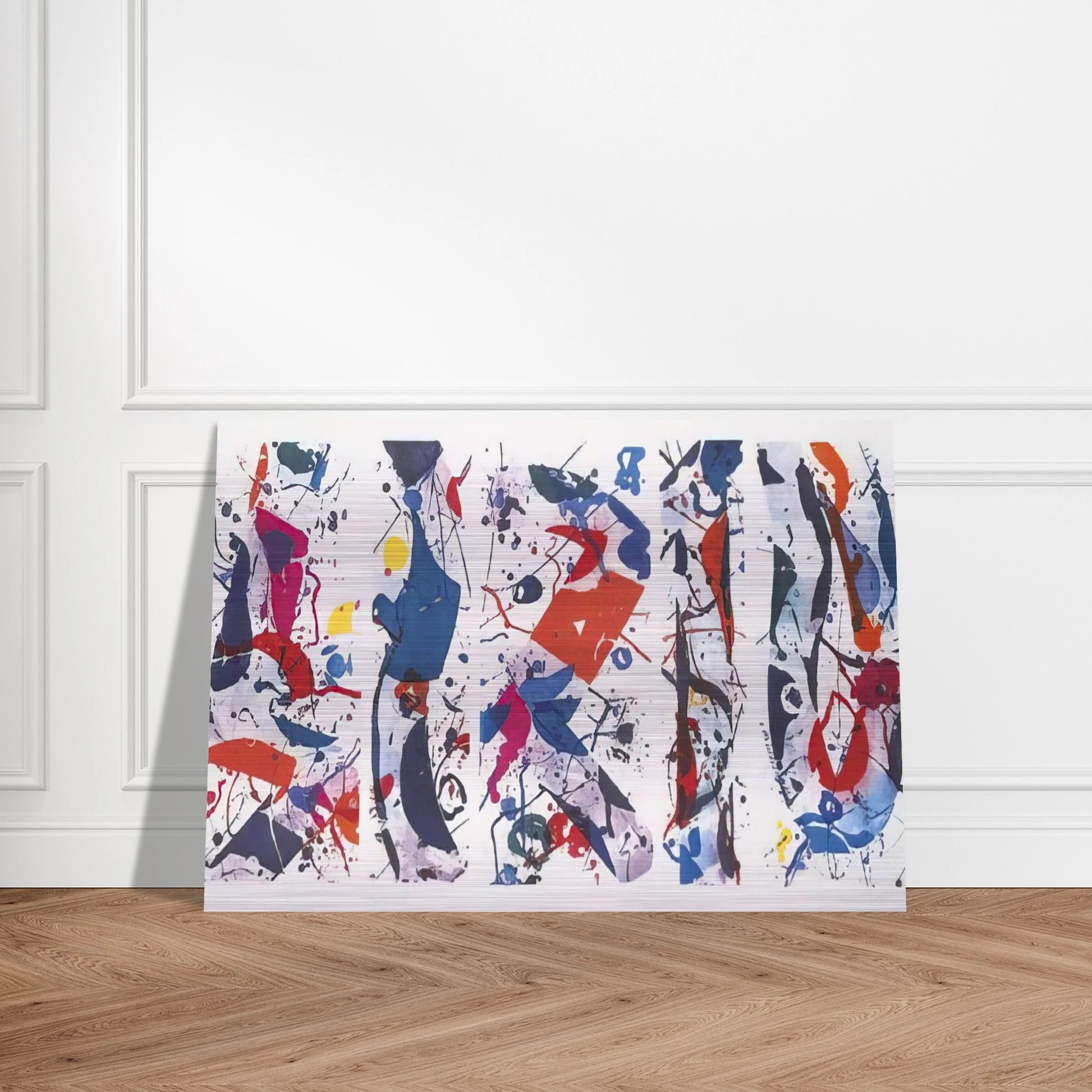 The Five Continents - Sam Francis Brushed Aluminum Print - 70x100 cm / 28x40 inches | Sam Francis Aluminum Print | Sam Francis Prints