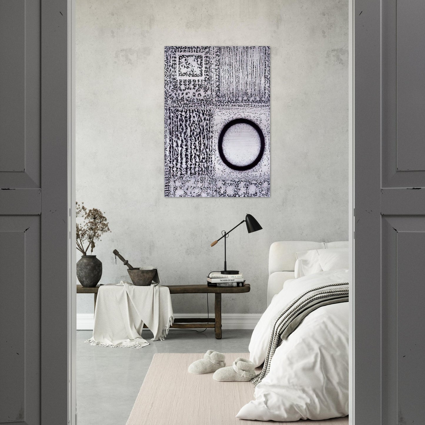 Circle by the Falling Waters - Richard Pousette-Dart Brushed Aluminum Print - 70x100 cm / 28x40 inches | Richard Pousette-Dart Aluminum Print | Richard Pousette-Dart Prints