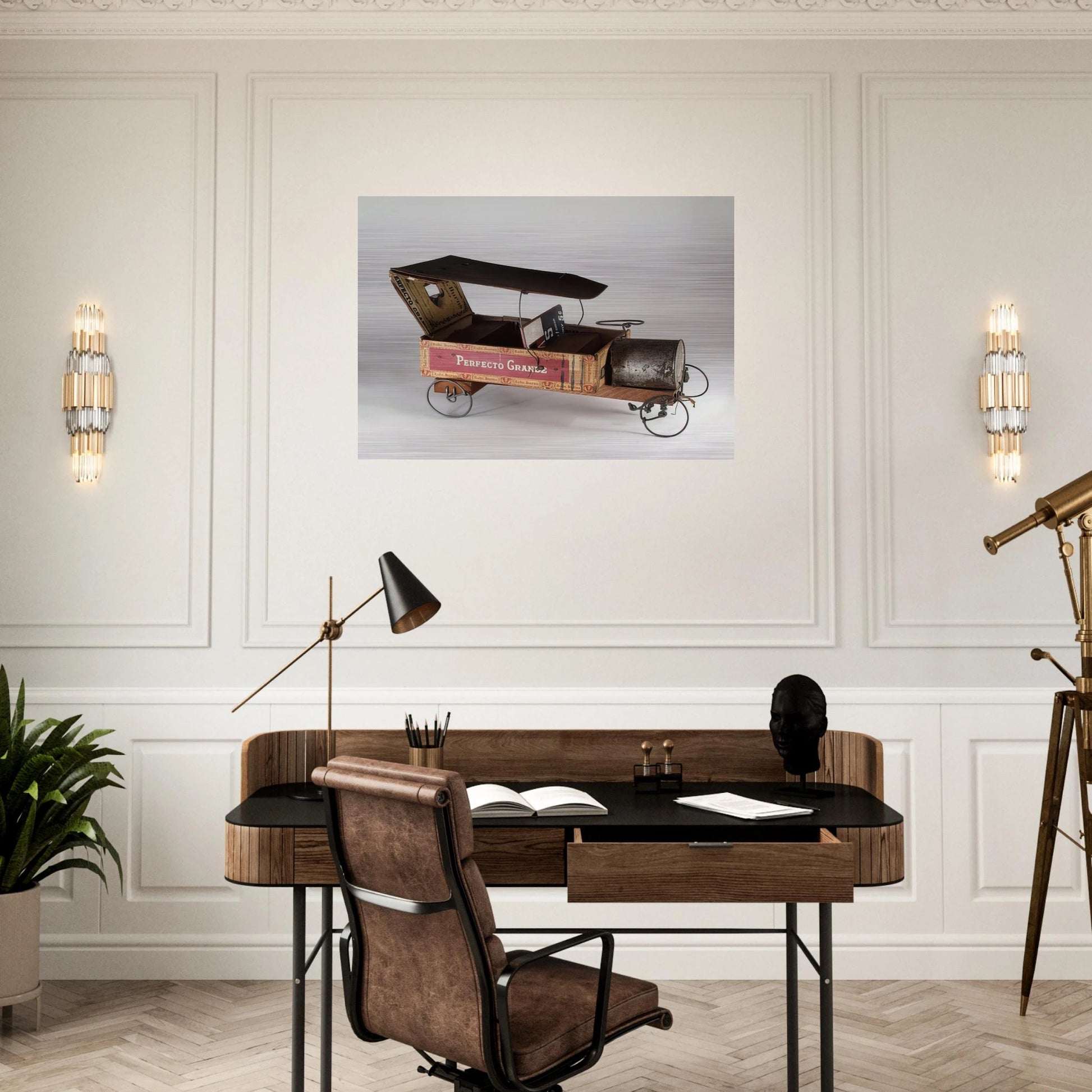 CAR 1943 - Alexander Calder Brushed Aluminum Print - 70x100 cm / 28x40 inches | Alexander Calder Aluminum Print | Alexander Calder Prints