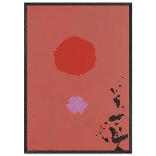 Orange and Lavender No 72 - 1970 - Adolph Gottlieb 70x100 cm / 28x40 inches Framed Art Print – Black Wooden Frame