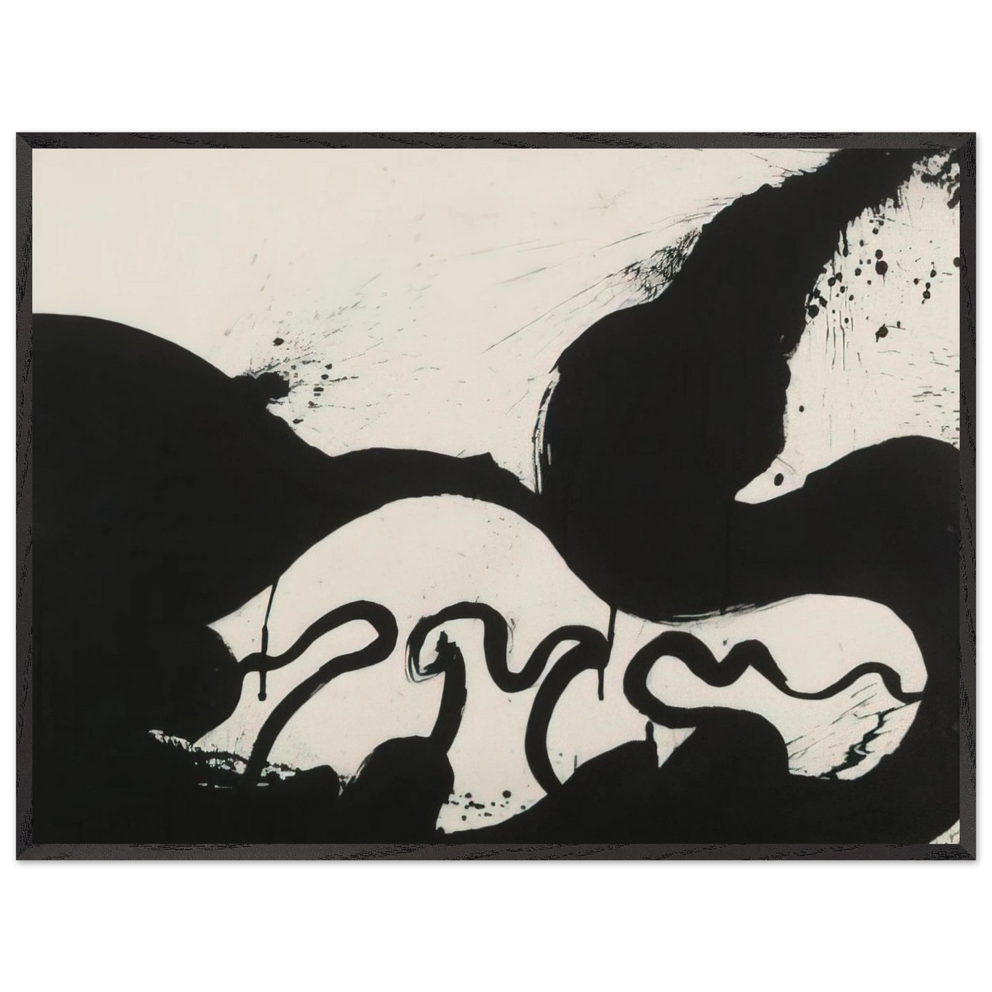 Helen Frankenthaler - Untitled - 1973 Wall art - 50x70 cm / 20x28 inches - Premium Wooden Framed Poster With Fine Art Paper-canvas - White frame
