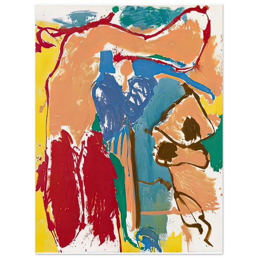 Helen Frankenthaler - Mediterranean Thoughts, 1960- Wall Art - 21x29.7 cm / 8x12" - Fine Art Poster-canvas - -