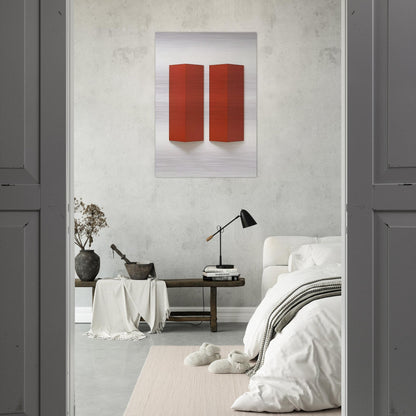 Relief, Series B - 1967 - Charlotte Posenenske Brushed Aluminum Print - 70x100 cm / 28x40 inches | Charlotte Posenenske Aluminum Print | Charlotte Posenenske Prints