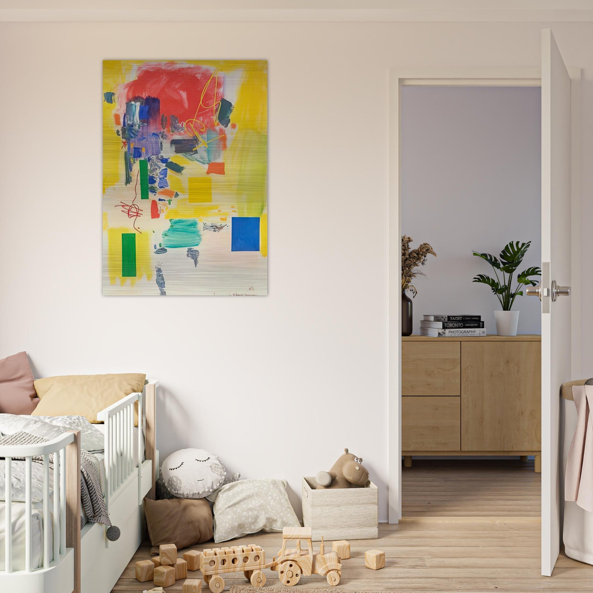 Golden Splendor - Hans Hofmann Brushed Aluminum Print - 70x100 cm / 28x40 inches | Hans Hofmann Aluminum Print | Hans Hofmann Prints