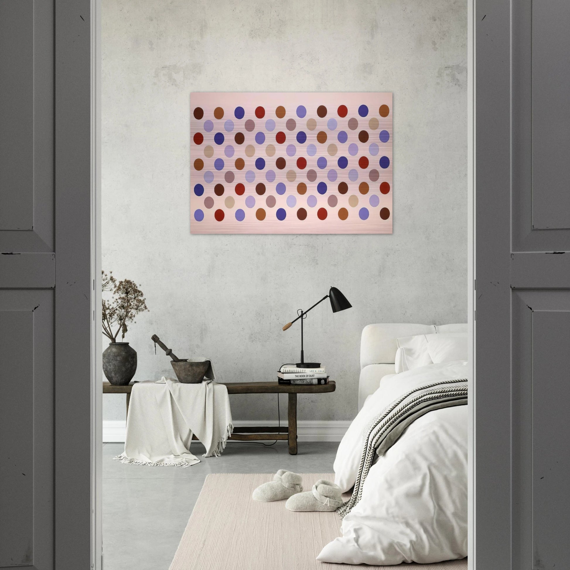 Grid #8 - 1969 - Thomas Downing Brushed Aluminum Print - 70x100 cm / 28x40 inches | Thomas Downing Aluminum Print | Thomas Downing Prints