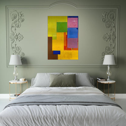 Veluti in Speculum - Hans Hofmann Brushed Aluminum Print - 70x100 cm / 28x40 inches | Hans Hofmann Aluminum Print | Hans Hofmann Prints