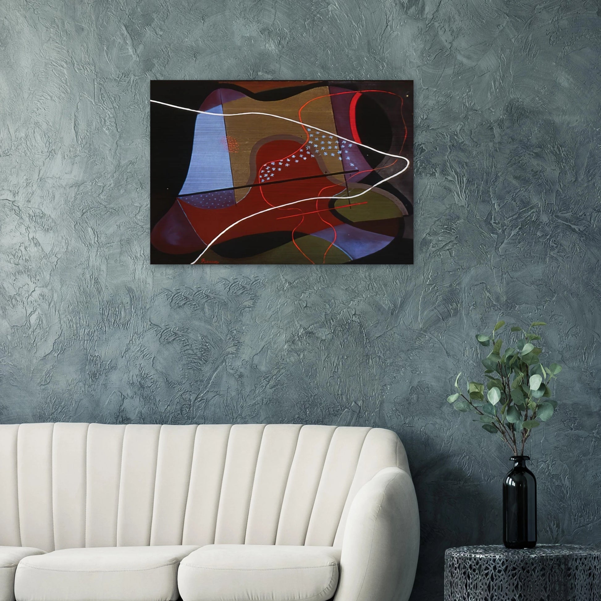 Grazioso - 1933 - John Ferren Brushed Aluminum Print - 70x100 cm / 28x40 inches | John Ferren Aluminum Print | John Ferren Prints
