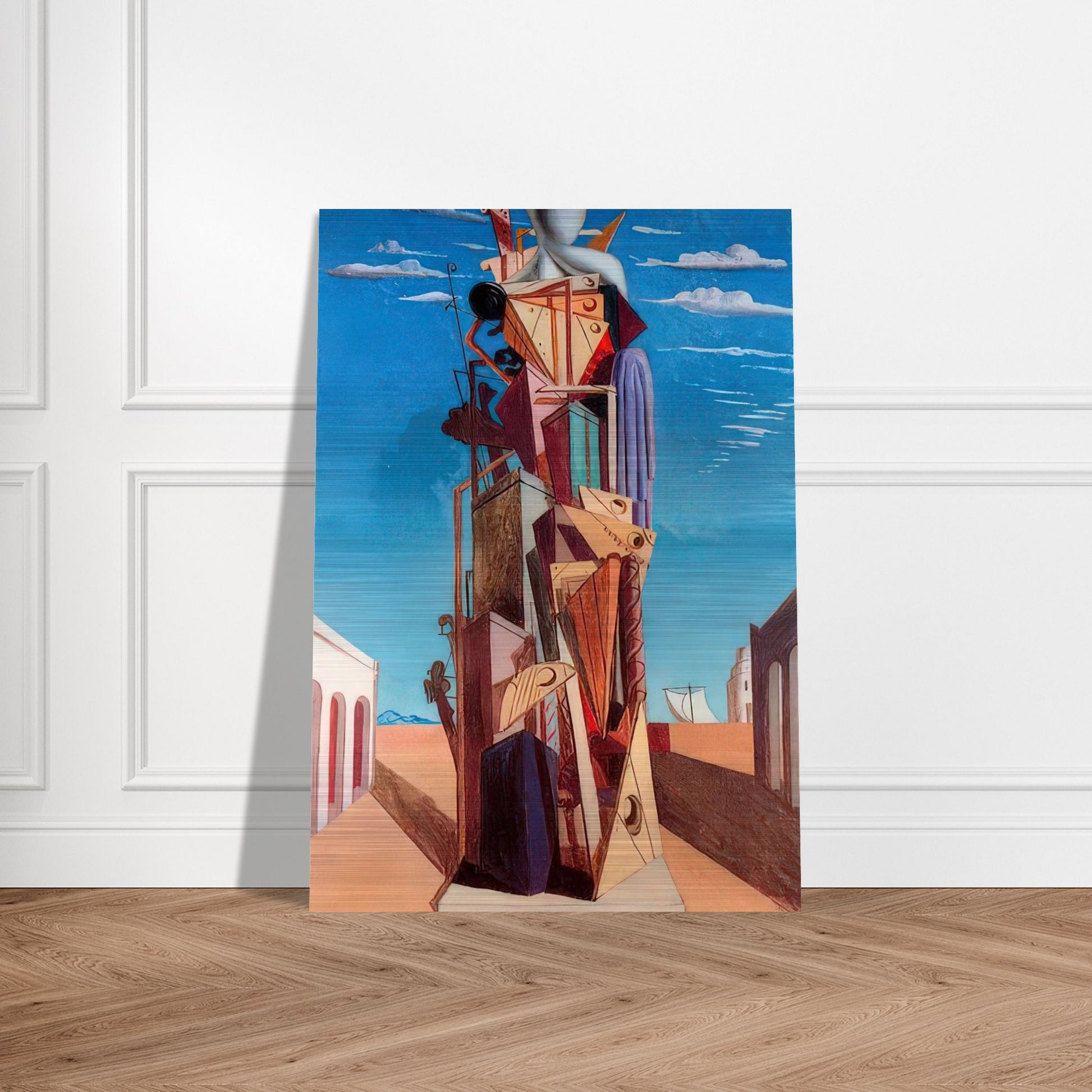 THE GREAT MACHINE 1925 - Giorgio de Chirico Brushed Aluminum Print - 70x100 cm / 28x40 inches | Giorgio de Chirico Aluminum Print | Giorgio de Chirico Prints
