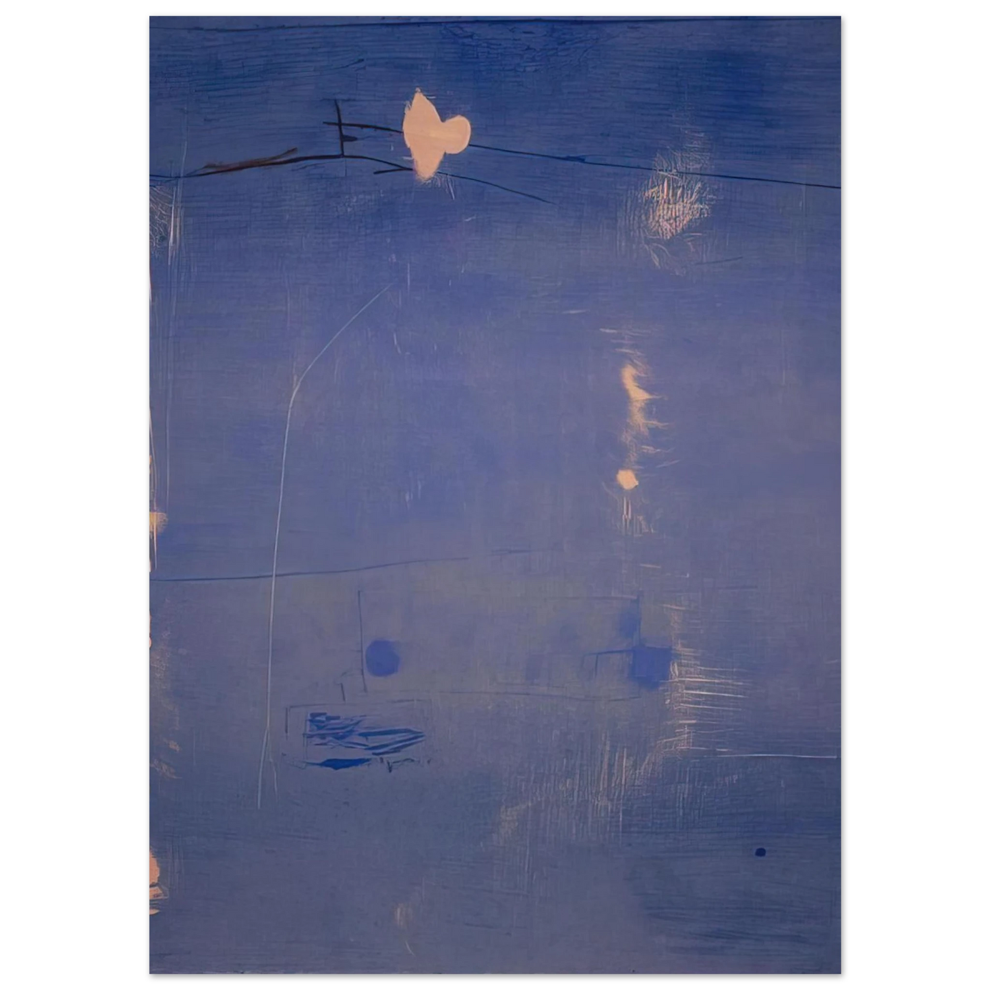 Helen Frankenthaler - Cameo - 1980 Wall art - 30x40 cm / 12x16 inches - Premium Wooden Framed Poster With Fine Art Paper-canvas - Wood frame