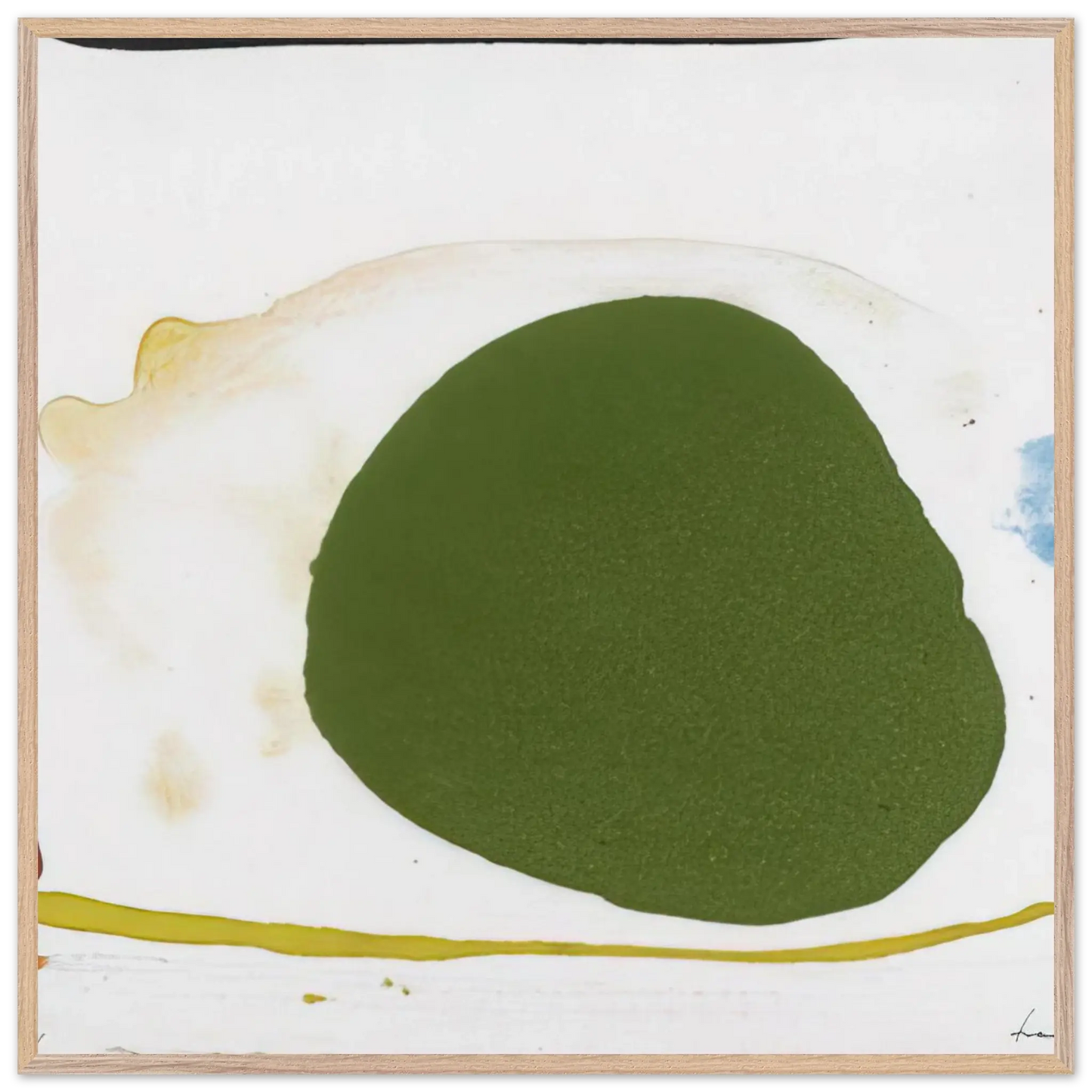 Helen Frankenthaler - Thanksgiving Day - 1973 Wall art - A1 (59.4 x 84.1  cm) - Premium Wooden Framed Poster With Fine Art Paper - Wood frame