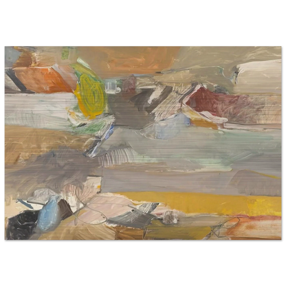 Berkeley #46 - Richard Diebenkorn Brushed Aluminum Print - 70x100 cm / 28x40 inches | Richard Diebenkorn Aluminum Print | Richard Diebenkorn Prints
