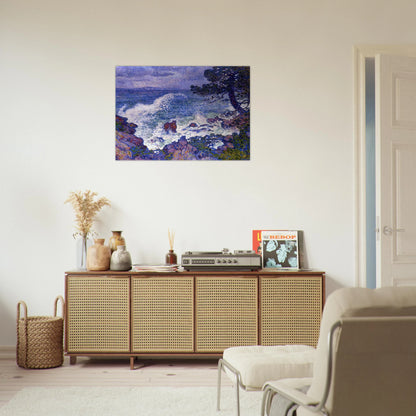 EAST WIND 1904 - Theo van Rysselberghe Brushed Aluminum Print - 70x100 cm / 28x40 inches | Theo van Rysselberghe Aluminum Print | Theo van Rysselberghe Prints