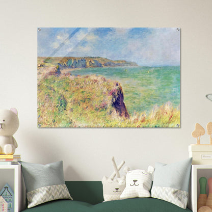 Edge of the Cliff at Pourville - claude monet Acrylic Print - 70x100 cm / 28x40″ inches