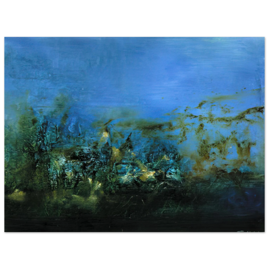 Zao Wou-Ki - 14 10 2002 2002  75x100 cm / 30x40inches Fine Art Poster