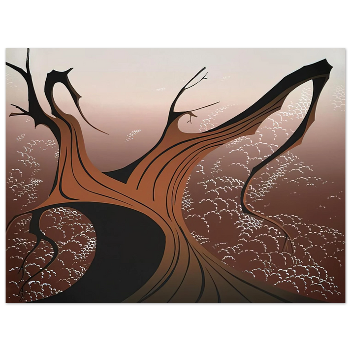 Eyvind Earle - Brown Tree  75x100 cm / 30x40inches Fine Art Poster