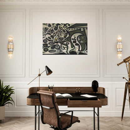 River Metamorphosis - 1939 - Richard Pousette-Dart Brushed Aluminum Print - 70x100 cm / 28x40 inches | Richard Pousette-Dart Aluminum Print | Richard Pousette-Dart Prints