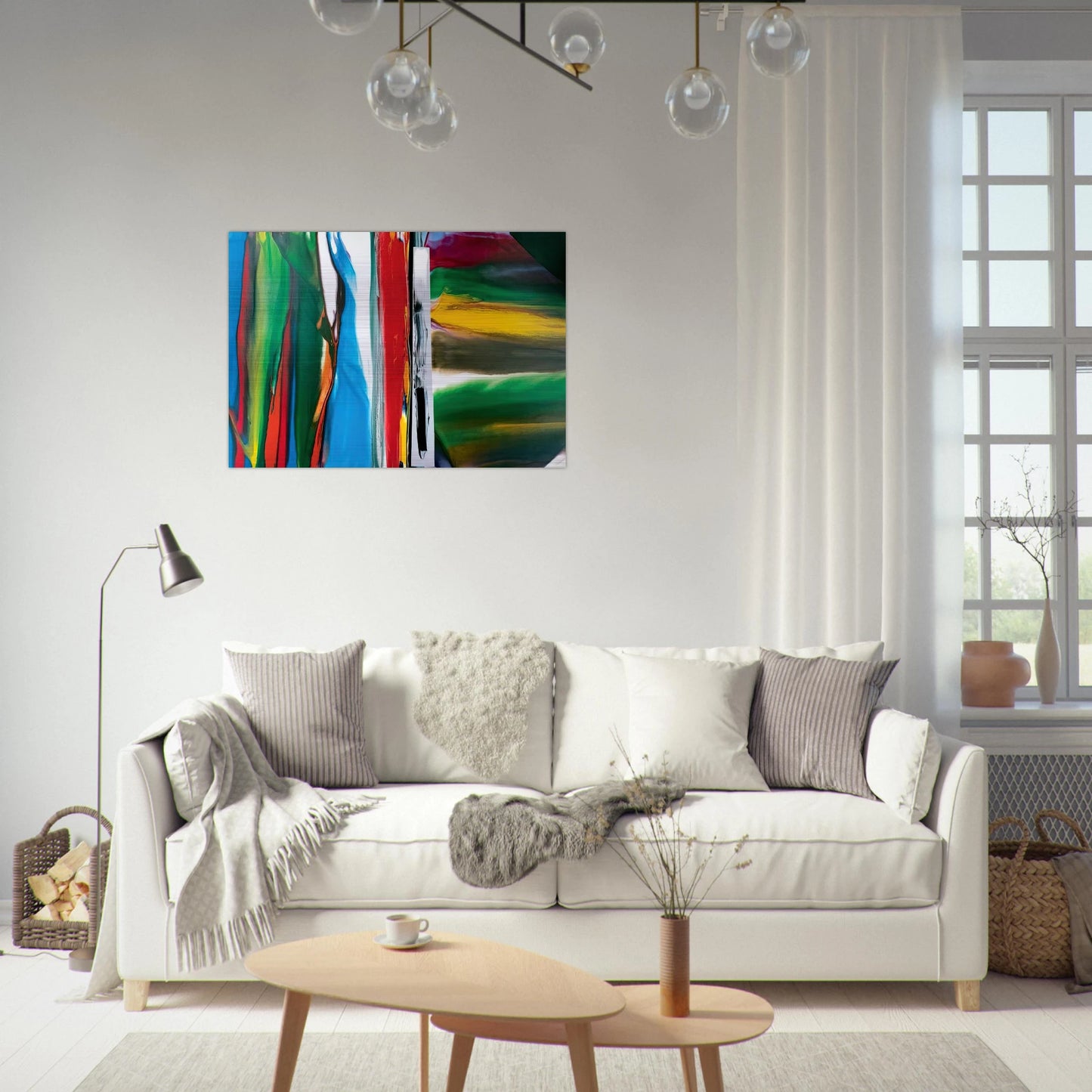 Phenomena Astral Tundra - Paul Jenkins Brushed Aluminum Print - 70x100 cm / 28x40 inches | Paul Jenkins Aluminum Print | Paul Jenkins Prints